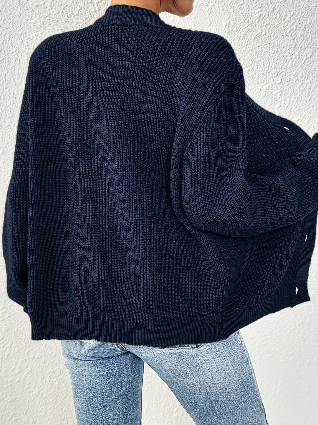Heidi-Mode | Warmer Baumwollstrickjacke für Frauen