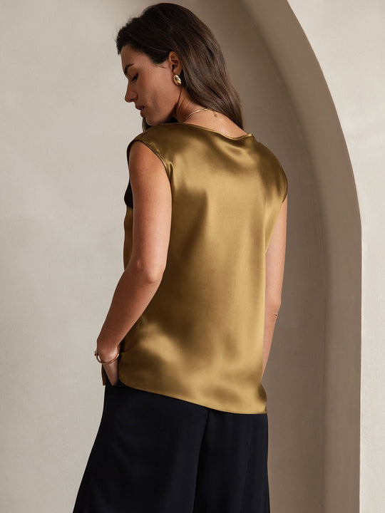 Heidi-Mode | Seiden Kapuze Ärmel Bluse