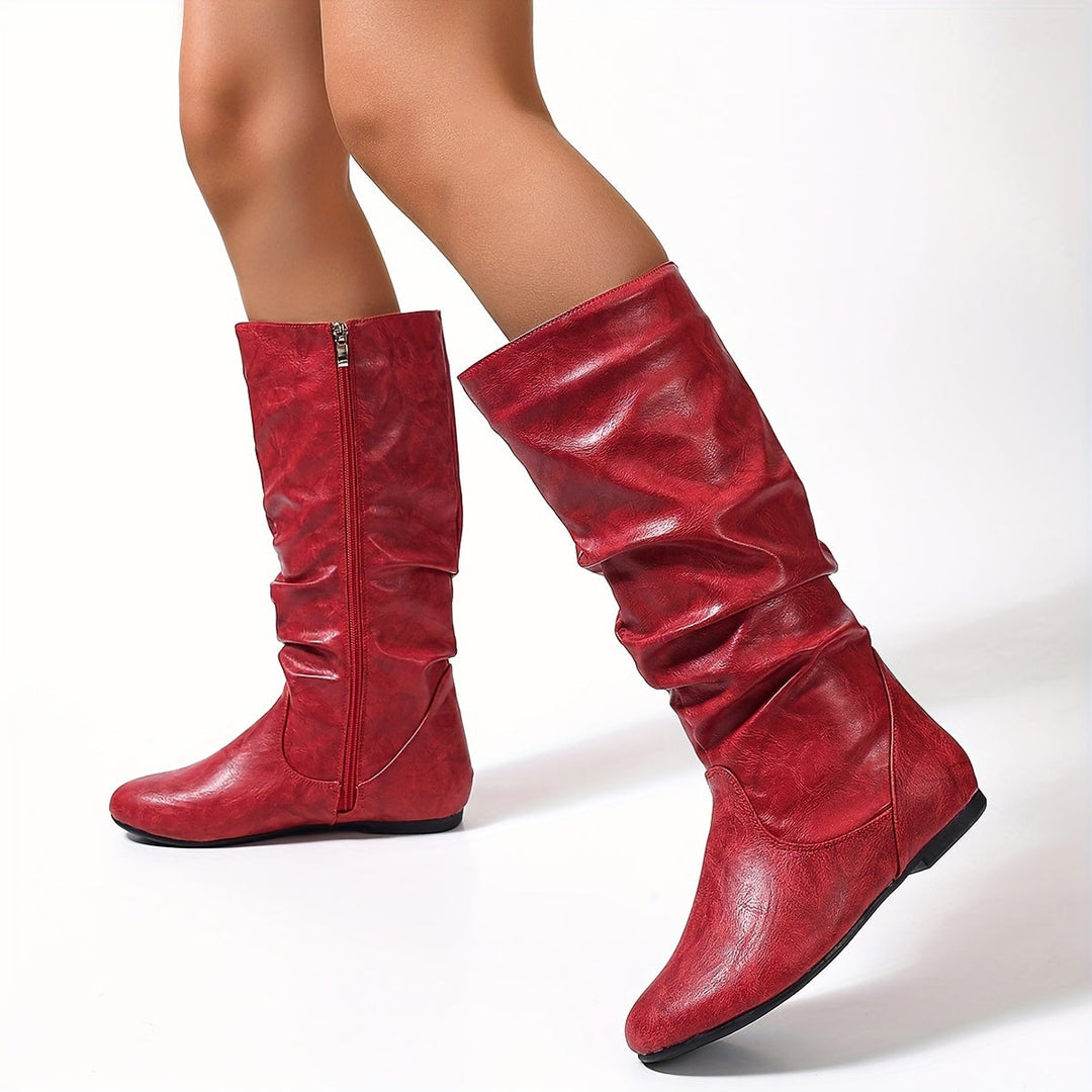 Heidi-Mode | Retro Damen Reitstiefel mit Reißverschluss