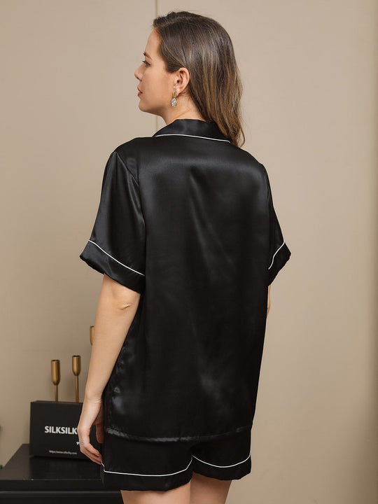Heidi-Mode | Kurzes Pyjamaset 100% Seide