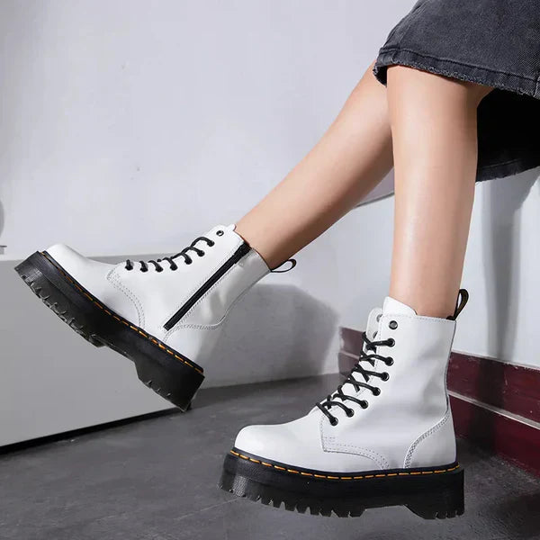 Heidi-Mode | Chunky Combat Schnürstiefel