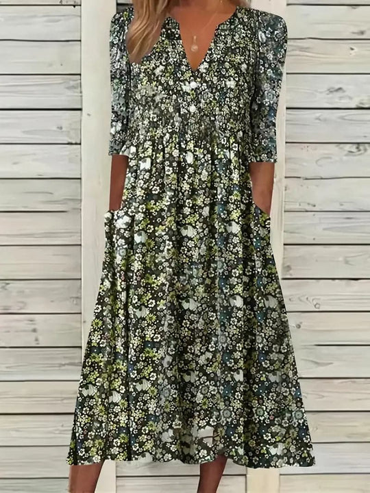 Heidi - Schönes Maxikleid mit Falten