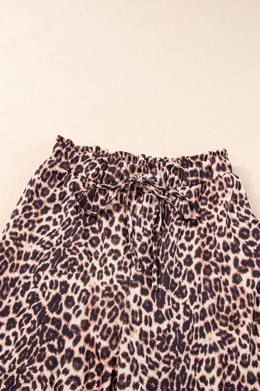 Boho-Leopard-Hose Mit Weitem Bein