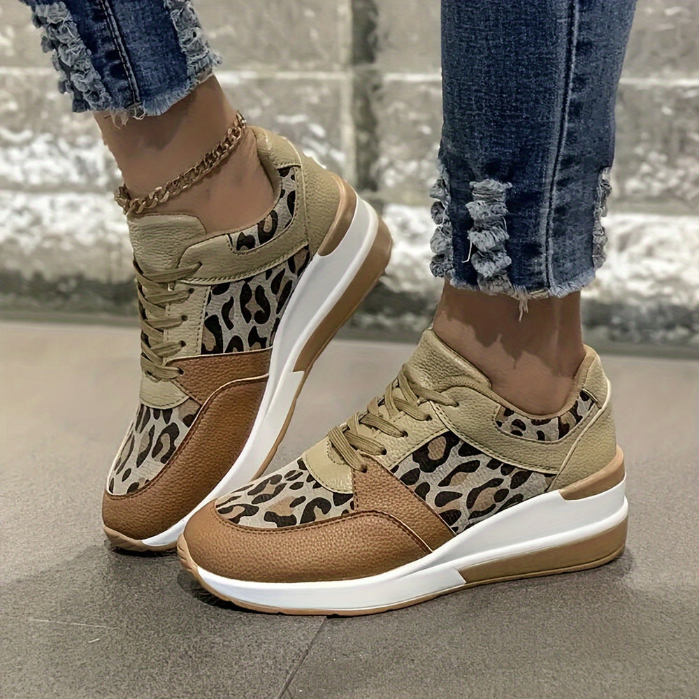 Heidi-Mode | Damen Sneaker mit Leopardenmuster