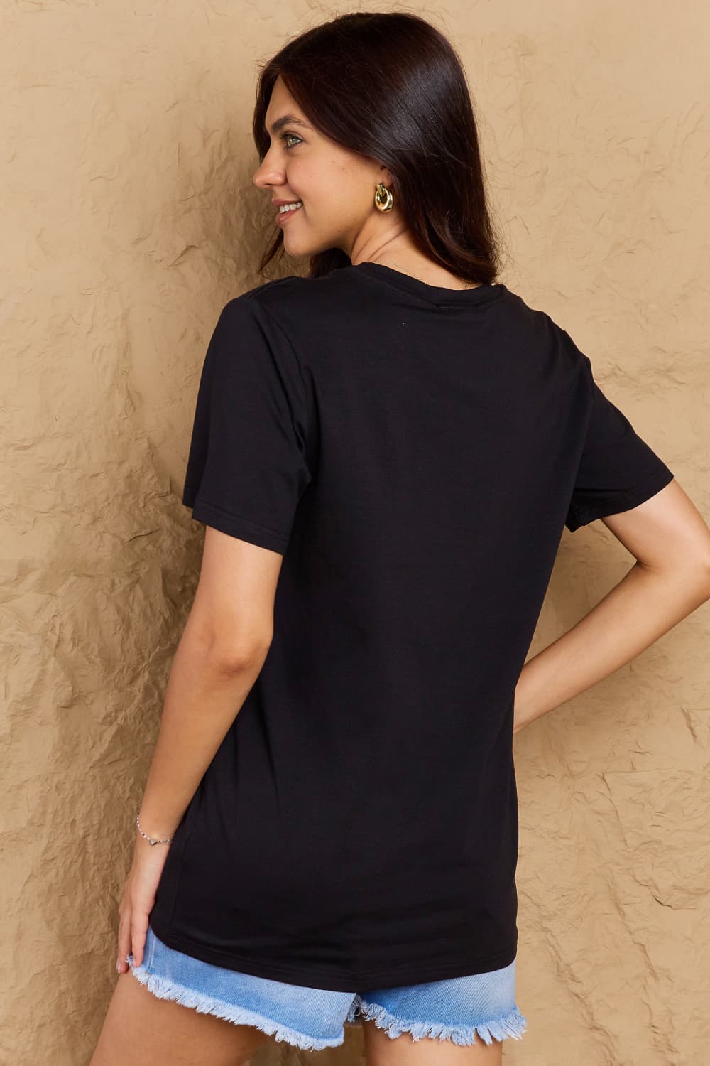 Heidi-Mode | Simply Love Vollgröße Kürbisgesicht Grafik Baumwoll-T-Shirt