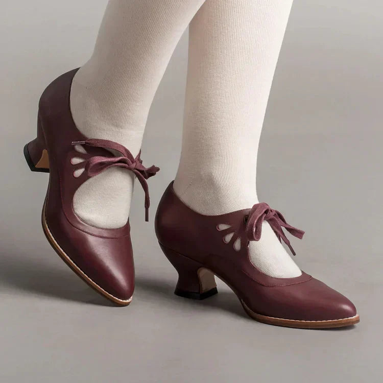 Heidi-Mode | Edwardianische Lederschuhe für Damen