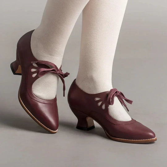 Heidi-Mode | Edwardianische Lederschuhe für Damen