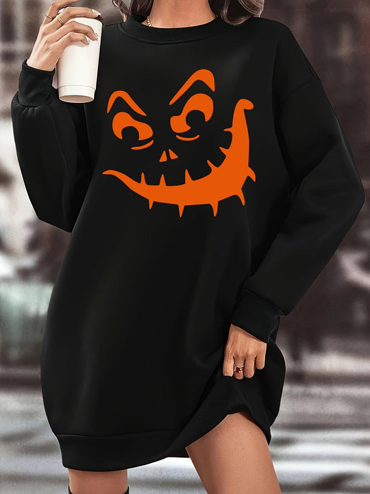 Halloween-Smile-Sweaterkleid - Lisa