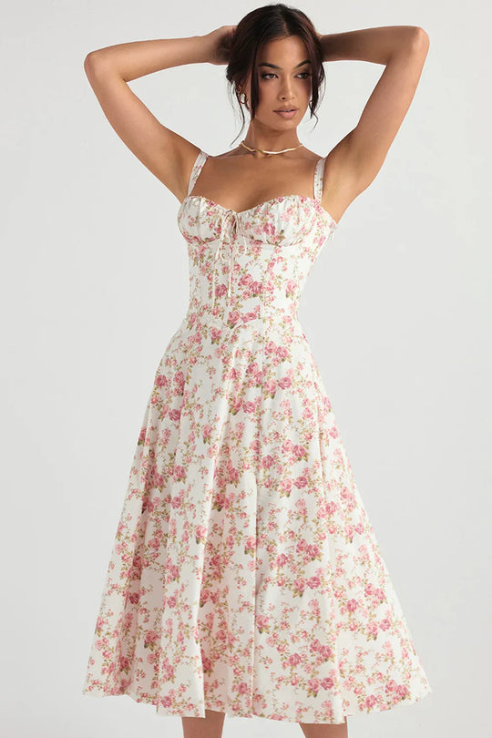 Heidi-Mode | Sonnenlicht Bustier Carmen Druck