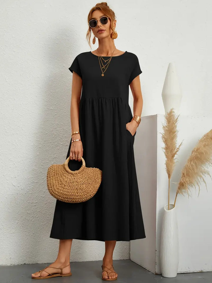 Sommerliches, lockeres, schlichtes Kleid