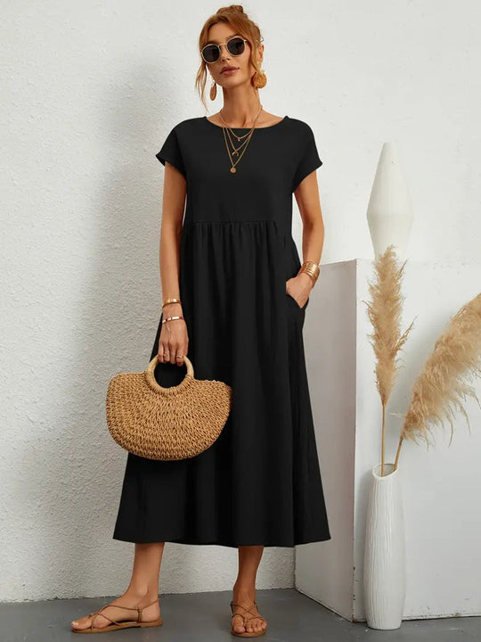 Sommerliches, lockeres, schlichtes Kleid