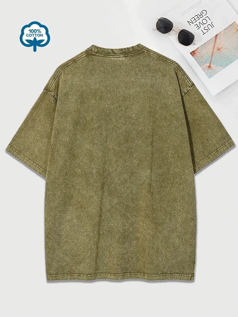 Heidi-Mode | Baumwoll-T-Shirt mit Rundhalsausschnitt