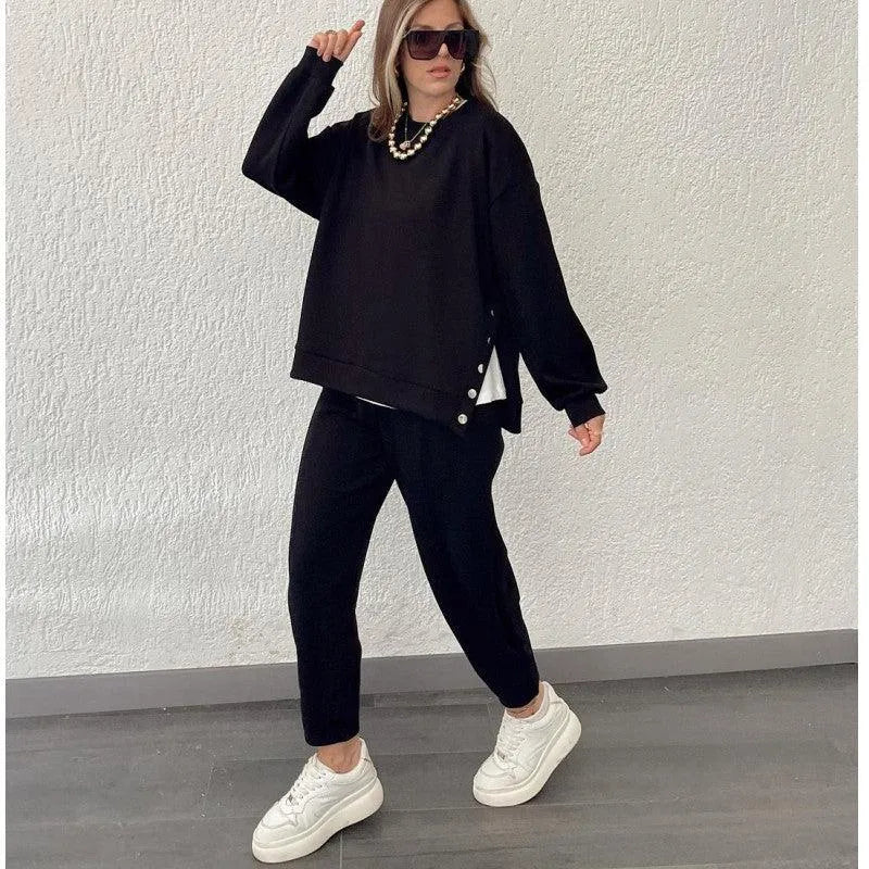 Heidi-Mode | Sport suit with casual pants and ankle band