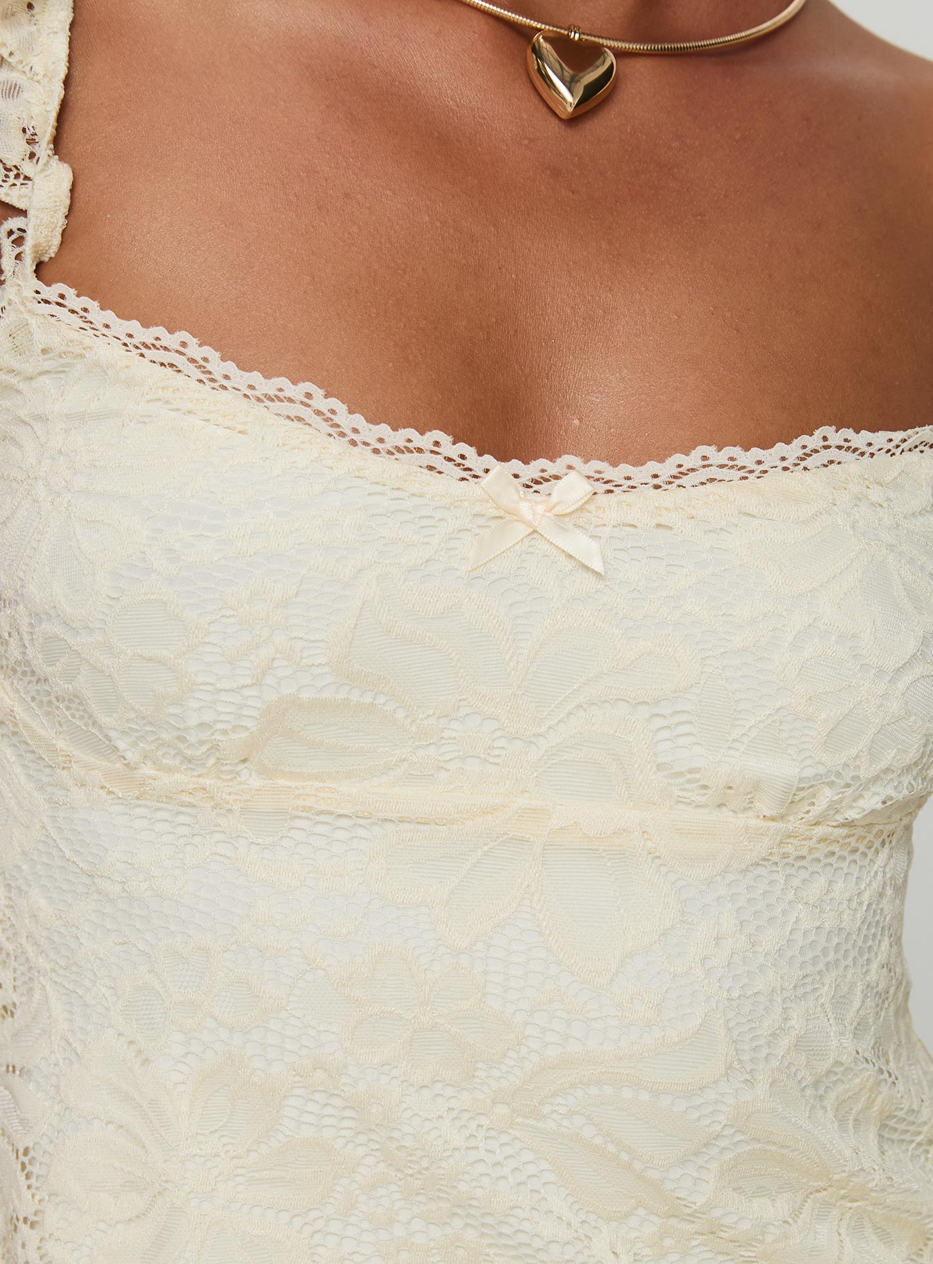 Heidi-Mode | Damen Zartes Spitzenoberteil Elegantes Design