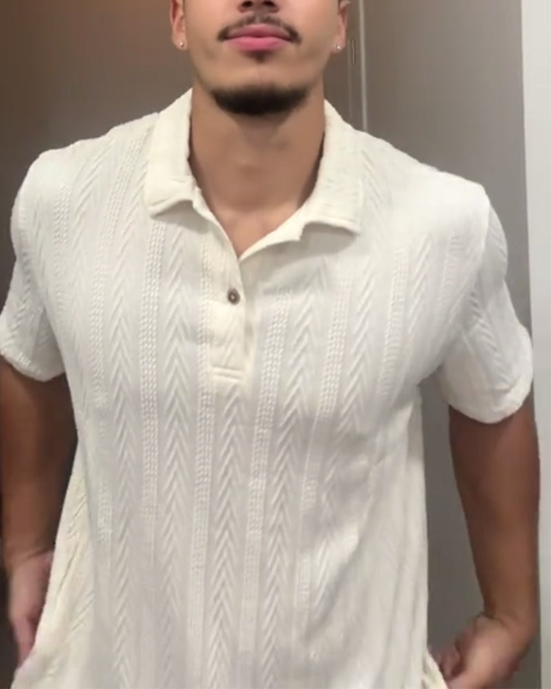 Heidi-Mode | Weiße Poloshirt (Herren)