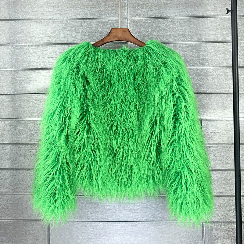 Heidi-Mode | Eleganter Warmer Kunstpelzmantel Für Herbst Und Winter