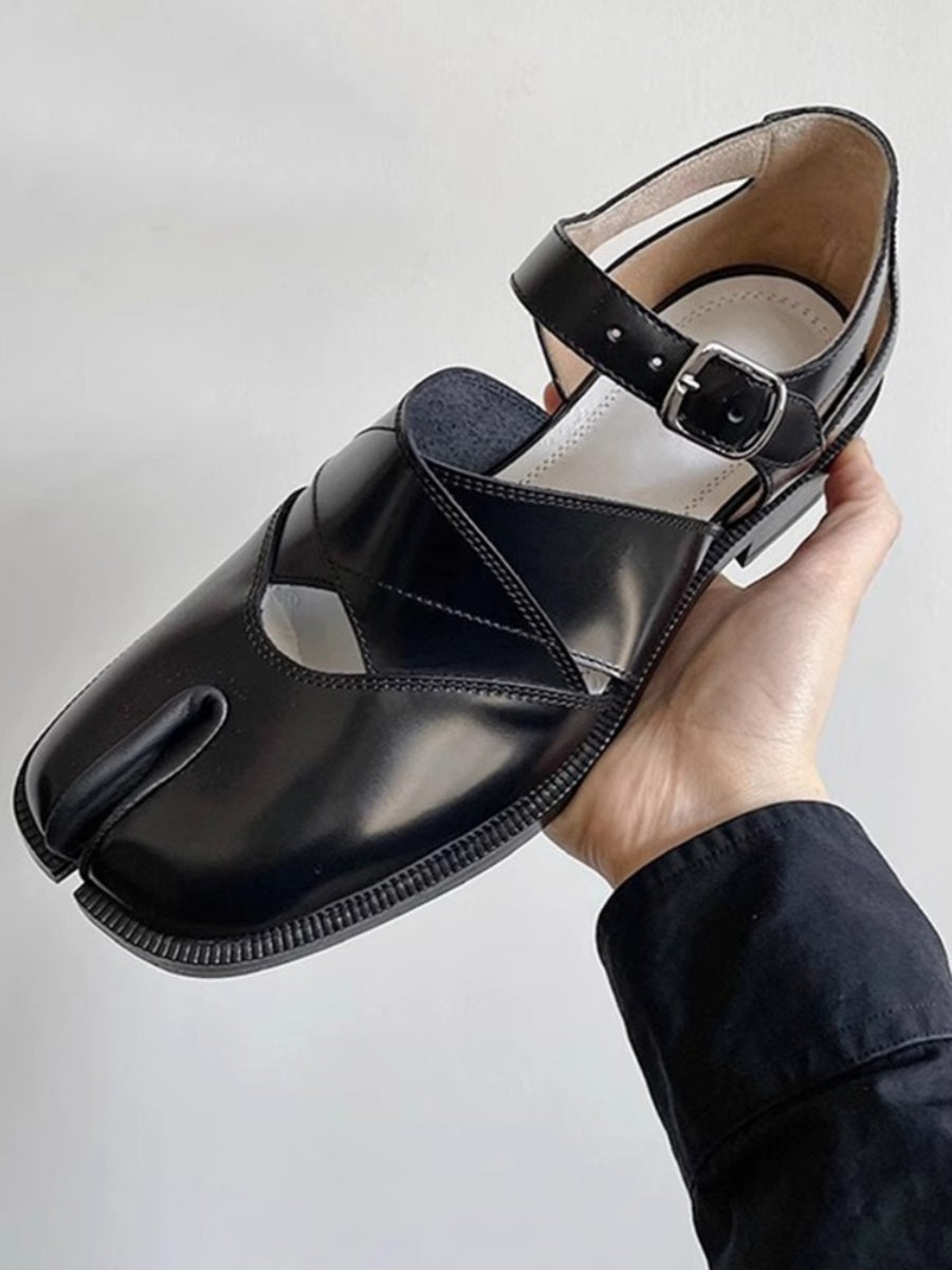 Heidi-Mode | Damen Split Zehen Schuhe Flach Zehen Box Sandalen