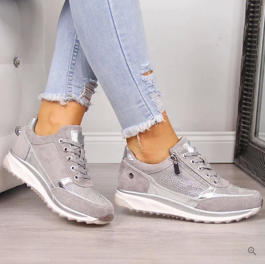 Heidi-Mode | Advanced Comfort & Support Zip Up Sneakers für Frauen