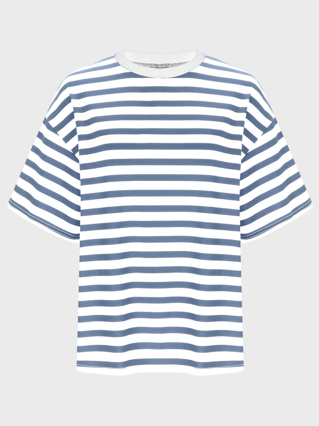 Heidi-Mode | Gestreiftes Rundhals-Halbarm-T-Shirt