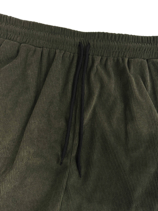 Corduroy Hemd mit kurzen Ärmeln und Shorts