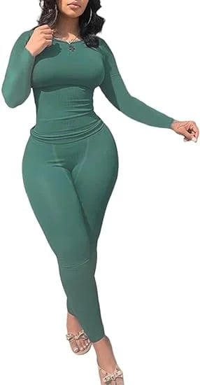 Heidi-Mode | Bequemer Weinlese Langer Jogginganzug für Damen Ideal für Den Sommer