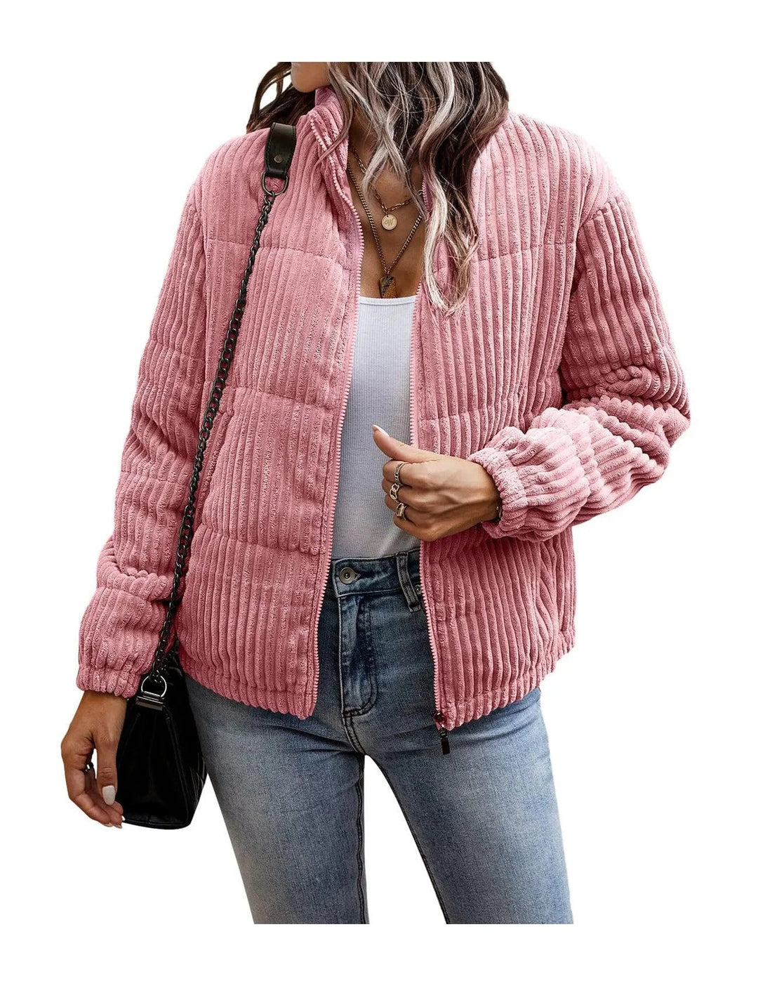 Heidi-Mode | Leichte Jacke mit Kordelzug und kurzer Tasche