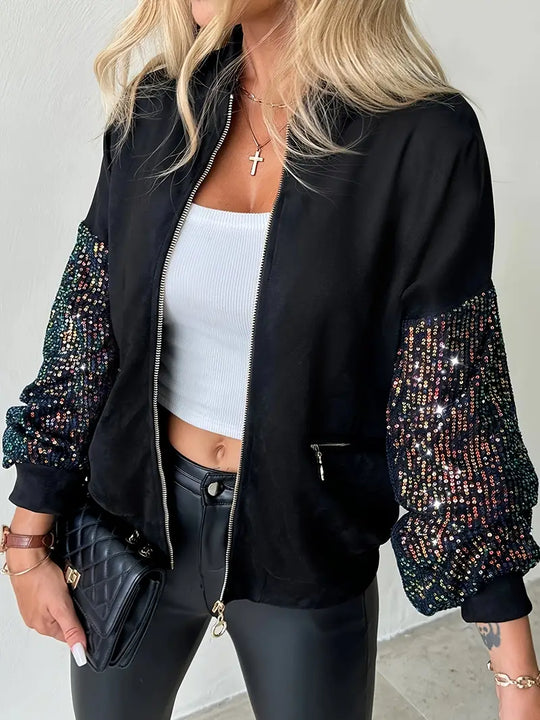 Heidi-Mode | Damen Paillettenjacke