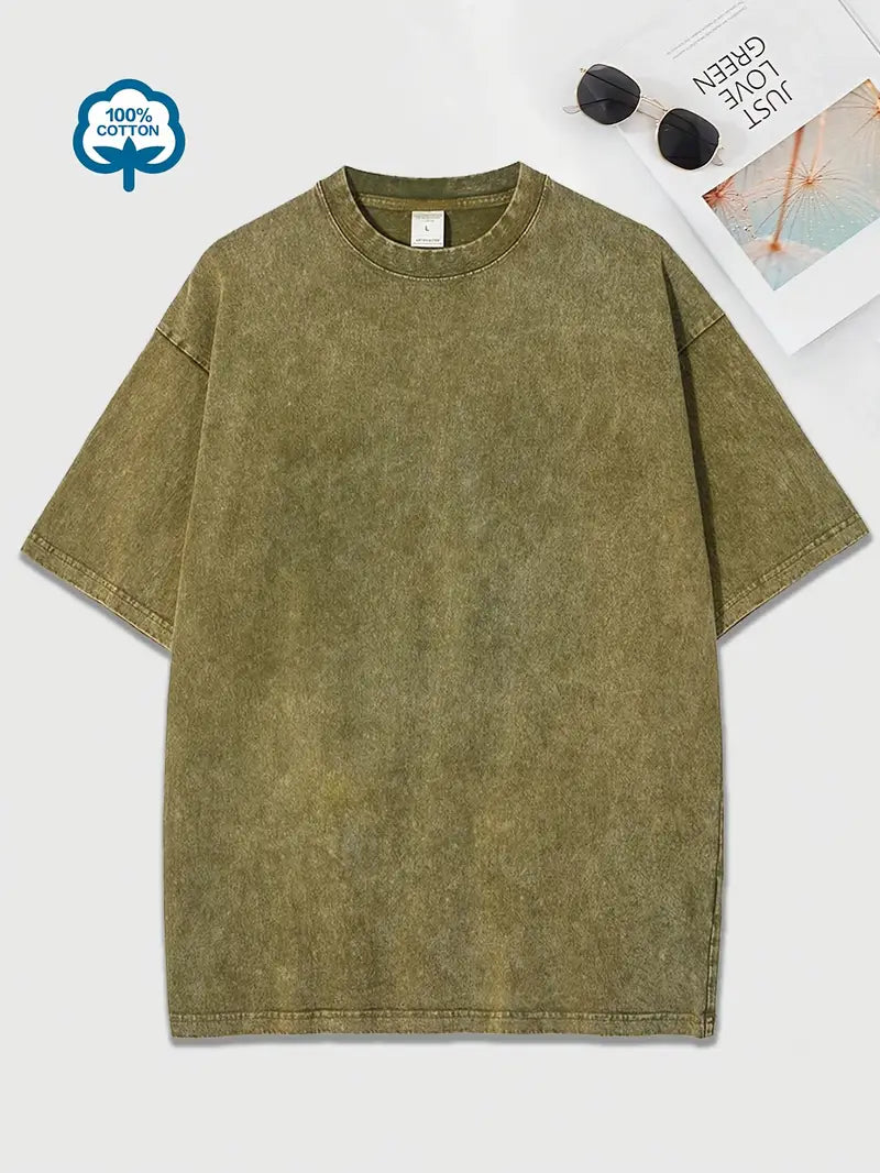 Heidi-Mode | Baumwoll-T-Shirt mit Rundhalsausschnitt