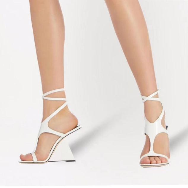 Heidi-Mode | Damen Absatz Sommer Hohe Absatz Sandalen