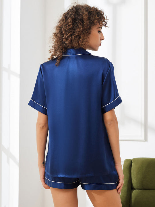 Heidi-Mode | Kurzes Pyjamaset 100% Seide