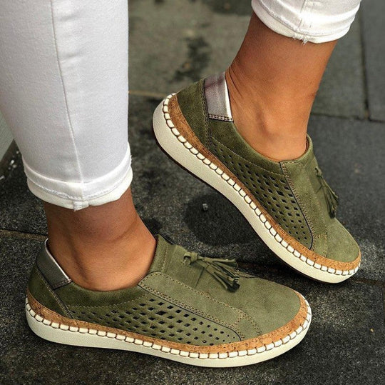 Heidi-Mode | Luftdurchlässige Slip-Ons mit Orthopädischer Unterstützung
