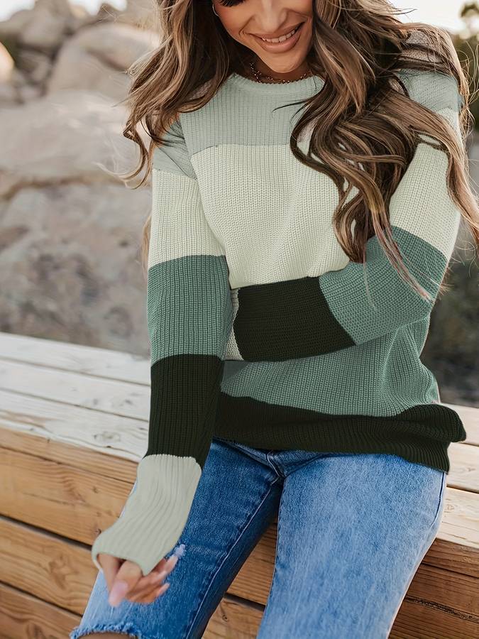 Heidi-Mode | Gestreifter Pullover