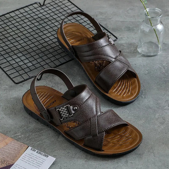 Heidi-Mode | Leichtgewicht Slipper aus Pu Leder