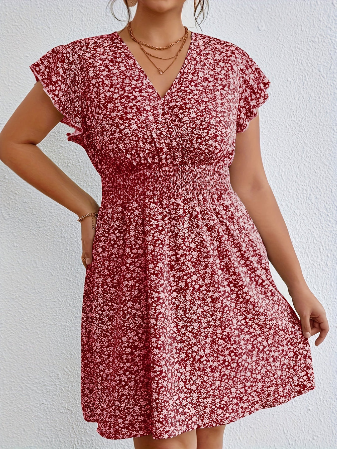 Plus Size Rüschenkleid - Clara