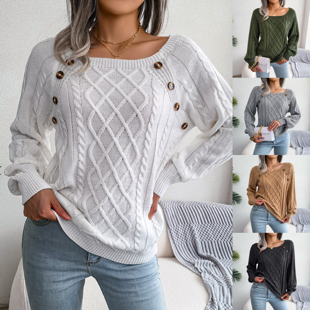Heidi-Mode | Pullover mit quadratischem Halsausschnitt zum Stricken