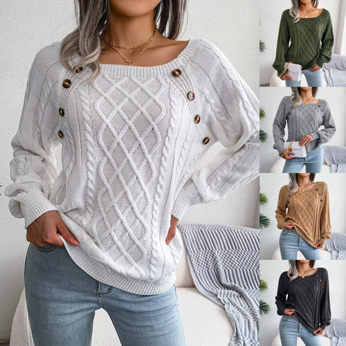 Heidi-Mode | Pullover mit quadratischem Halsausschnitt zum Stricken