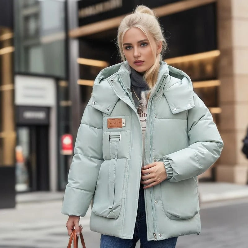 Heidi-Mode | Damen Gesteppter Puffer Mantel