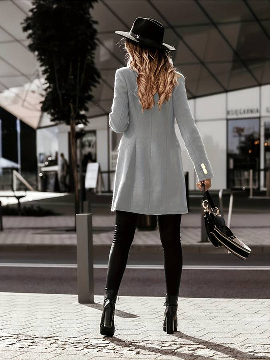 Heidi-Mode | Double-breasted Winterjacke - Taillierte Passform