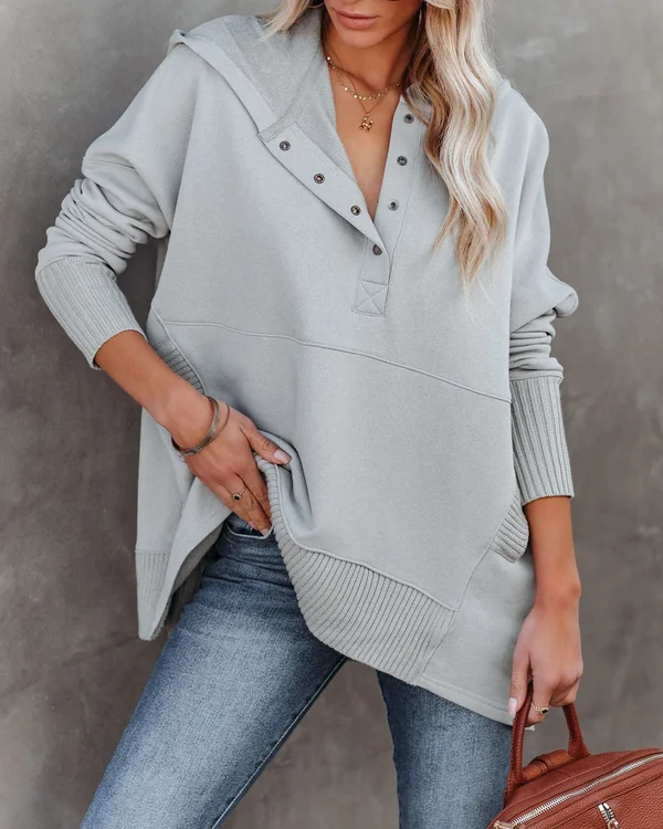Heidi-Mode | Dames Hoodie Met V Hals