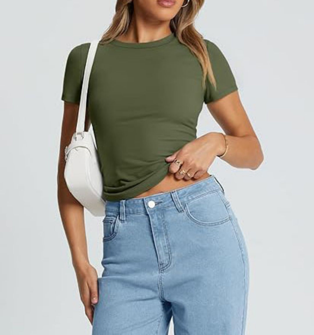 Heidi Mode | T-Shirt mit Rundhalsausschnitt