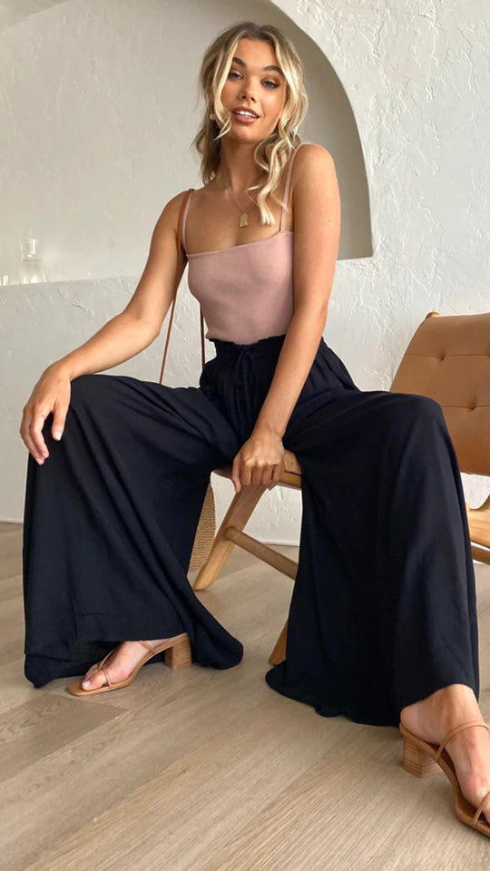 Heidi Mode | Hose mit weitem Bein und elastischer Taille