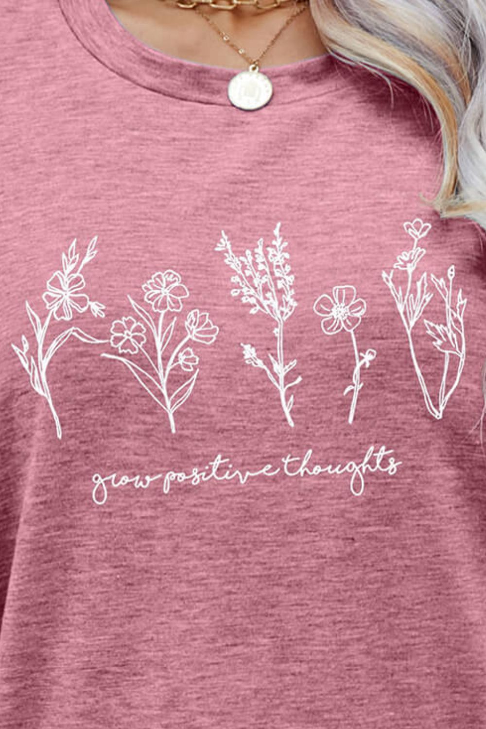 Heidi-Mode | Grafik Rundhals Kurzarmshirt