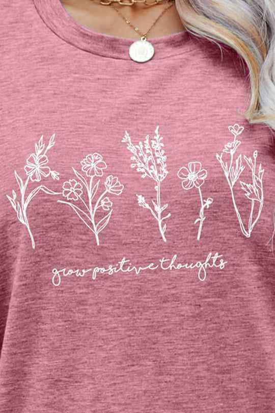 Heidi-Mode | Grafik Rundhals Kurzarmshirt