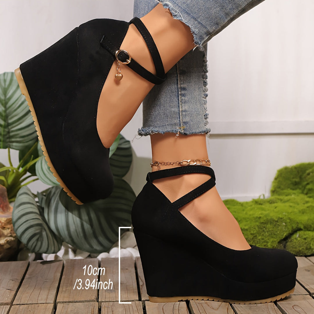 Heidi-Mode | Elegante Damenschuhe mit Keilabsatz