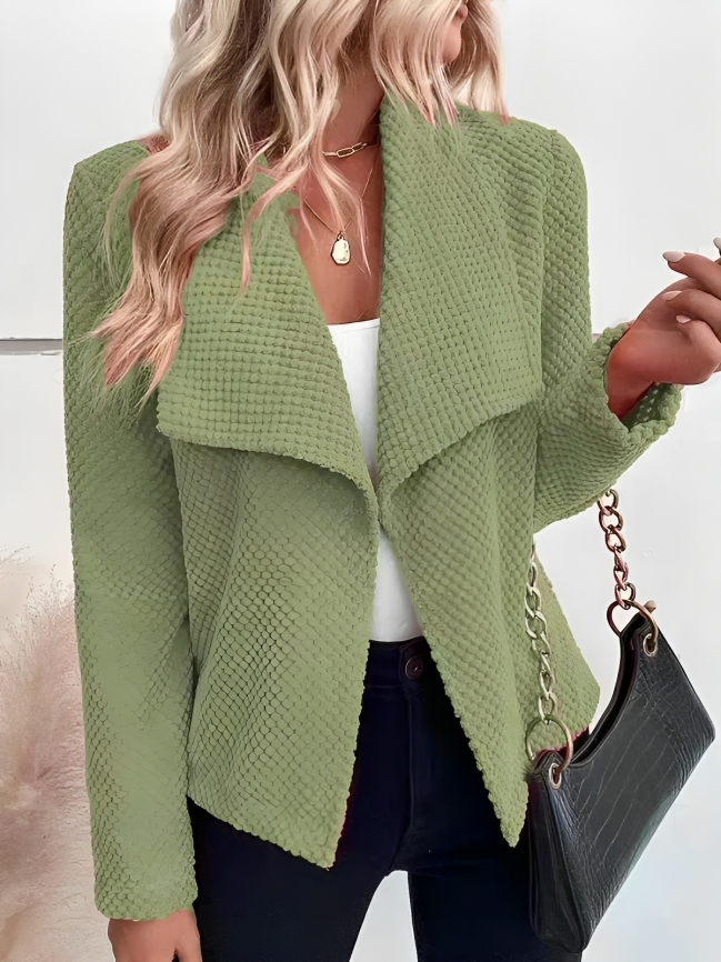 Heidi-Mode | Trendy Waffel Strick Blazer