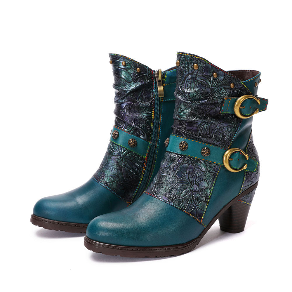 Heidi-Mode | Retro Frauen Stiefel Bohemian Damen Schuhe