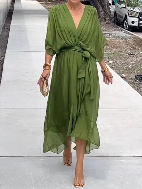 Heidi-Mode | Elegantes Chiffon Midikleid