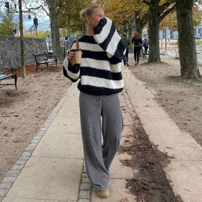 Heidi-Mode | Gestreifte Loungehose