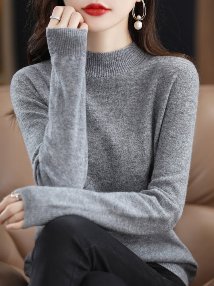 Comfy Sweater mit hohem Kragen