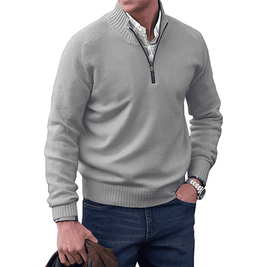 Eleganter Pullover mit Reißverschluss